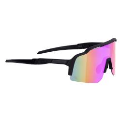 Force STRIVE čierne, fialovo-žlté zrkadlové sklo - cyklistické okuliare