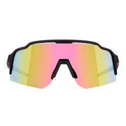 Force STRIVE čierne, ružové zrkadlové sklo - cyklistické okuliare