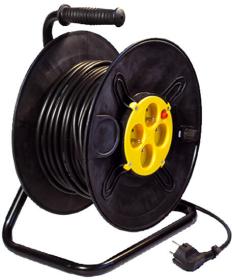 Buben navíjecí 40m, 3x1,5mm, 4 zásuvky