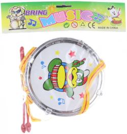 Bubínek dětský s obrázkem 18cm s paličkami a popruhem Bubínek dětský s obrázkem 18cm s paličkami a popruhem