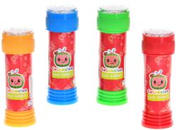 Bublifuk Cocomelon 60ml dětský bublifukovač se hrou ve víčku 4 barvy