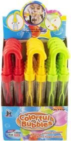Bublifuk deštník 130ml dětský bublifukovač 37cm 3 barvy