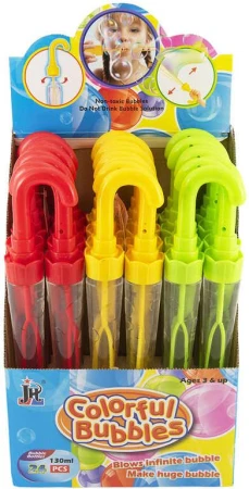 Bublifuk deštník 130ml dětský bublifukovač 37cm 3 barvy