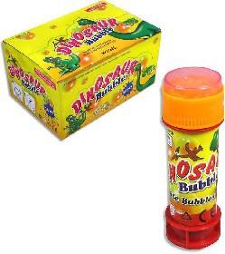 Bublifuk Dinosauři 12cm dětský bublifukovač s hrkávkou bludiště 50ml 2 barvy