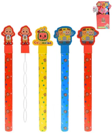Bublifuk meč Cocomelon 37cm dětský bublifukovač 3 druhy 3 barvy Bublifuk meč Cocomelon 37cm dětský bublifukovač 3 druhy 3 barvy