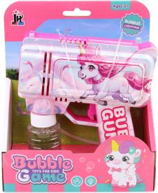 Bublifukovací automatická pistole jednorožec na baterie Světlo