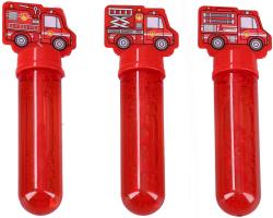 Bublifukovací hůlka hasičské auto 14cm dětský bublifukovač 4 druhy