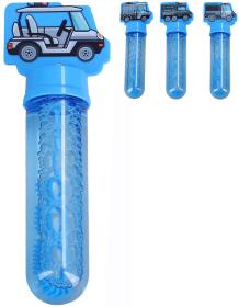 Bublifukovací hůlka policejní auto 14cm dětský bublifukovač 4 druhy