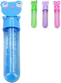 Bublifukovací hůlka žába 14cm dětský bublifukovač 4 barvy
