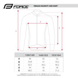 Force WINDPRO KID fluo dětská neprofuk bunda
