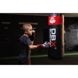 BUSHIDO Boxovací vak DBX 80cm/30cm 15-20kg pre deti, červený