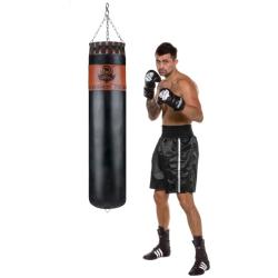 BUSHIDO Profesionální kožený boxovací pytel DBX Sovereign 130/35cm 30kg