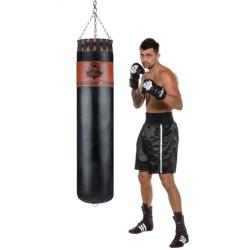 BUSHIDO Profesionální kožený boxovací pytel DBX Sovereign 150/45cm 50kg