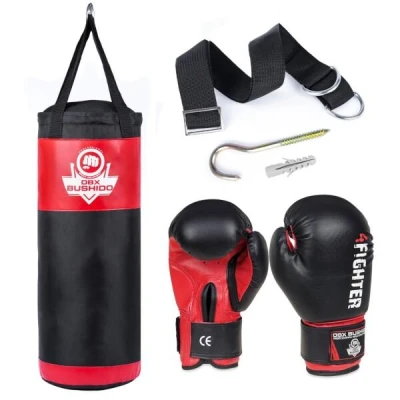 BUSHIDO Sada pro trénink boxu DBX DBX Kids60.2 červená BUSHIDO Sada pro trénink boxu DBX DBX Kids60.2 červená