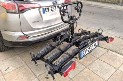 Buzzrack SCORPION PRO 3 pro 3 elektrokola | Nosič kol na tažné zařízení + adaptér el. přípojky zdarma