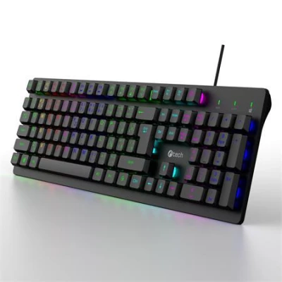 C-TECH herní klávesnice Riven (GKB-16), casual gaming, CZ/SK, duhové podsvícení, USB C-TECH herní klávesnice Riven (GKB-16), casual gaming, CZ/SK, duhové podsvícení, USB