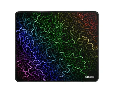 C-TECH Herní podložka pod myš ANTHEA ARC, barevná, pro gaming, 320x270x4mm, obšité okraje C-TECH Herní podložka pod myš ANTHEA ARC, barevná, pro gaming, 320x270x4mm, obšité okraje