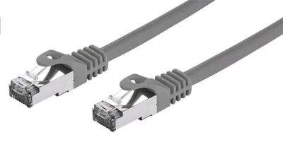 C-TECH Kabel patchcord Cat7, S/FTP, šedý, 10m C-TECH Kabel patchcord Cat7, S/FTP, šedý, 10m