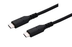 C-TECH Kabel USB 4.0, Type-C (CM/CM), PD 100W, 40Gbps, 0,5m, černý