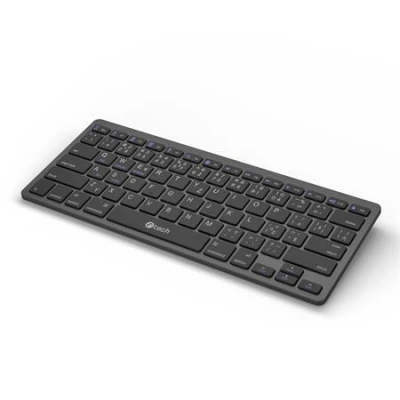 C-TECH klávesnice KB-120S Dual mode, bezdrátová, BT5.0 + 2,4GHz, USB nano receiver, CZ/SK C-TECH klávesnice KB-120S Dual mode, bezdrátová, BT5.0 + 2,4GHz, USB nano receiver, CZ/SK