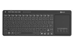 C-TECH klávesnice WLTK-03, Dual mode, BT5.0 + 2,4GHzb, bezdrátová s touchpadem, LED podsvětlení, černá C-TECH klávesnice WLTK-03, Dual mode, BT5.0 + 2,4GHzb, bezdrátová s touchpadem, LED podsvětlení, černá