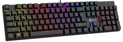 C-TECH Mechanická herní klávesnice Morpheus (GKB-11), casual gaming, CZ/SK, červené spínače, RGB podsvícení, USB C-TECH Mechanická herní klávesnice Morpheus (GKB-11), casual gaming, CZ/SK, červené spínače, RGB podsvícení, USB