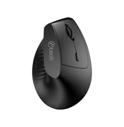 C-TECH myš VEM-15, vertikální, Dual mode, bezdrátová, BT5.0 + 2,4GHz, 1600DPI, baterie 400 mAh, černá C-TECH myš VEM-15, vertikální, Dual mode, bezdrátová, BT5.0 + 2,4GHz, 1600DPI, baterie 400 mAh, černá