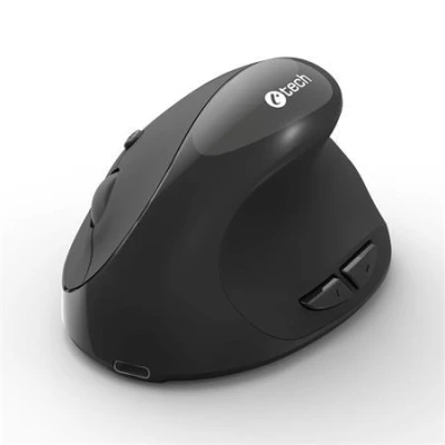 C-TECH myš VEM-17, vertikální, Dual mode, bezdrátová, BT5.0 + 2,4GHz, 1600DPI, černá C-TECH myš VEM-17, vertikální, Dual mode, bezdrátová, BT5.0 + 2,4GHz, 1600DPI, černá