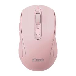 C-TECH myš WLM-12 Dual mode, bezdrátová, BT5.0 + 2,4GHz, 1600DPI, 6 tlačítek, USB nano receiver, růžová C-TECH myš WLM-12 Dual mode, bezdrátová, BT5.0 + 2,4GHz, 1600DPI, 6 tlačítek, USB nano receiver, růžová
