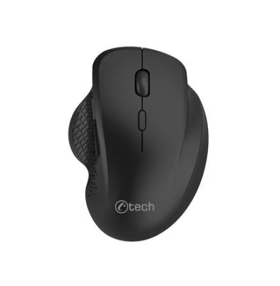 C-TECH myš WLM-14BK Dual mode, bezdrátová, ergo, BT5.0 + 2,4GHz, 1600DPI, 6 tlačítek, USB nano receiver, černá C-TECH myš WLM-14BK Dual mode, bezdrátová, ergo, BT5.0 + 2,4GHz, 1600DPI, 6 tlačítek, USB nano receiver, černá