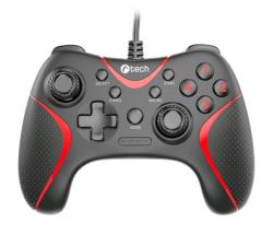 C-TECH Theon pro PC/PS3, 2 programovatelná makro tlačítka, 2x analog, X-input, vibrační, 1,8m kabel, USB C-TECH Theon pro PC/PS3, 2 programovatelná makro tlačítka, 2x analog, X-input, vibrační, 1,8m kabel, USB