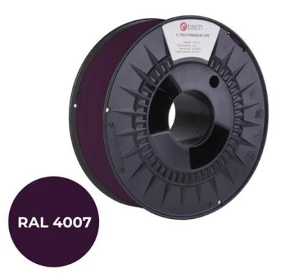 C-TECH tisková struna PREMIUM LINE ( filament ) , PETG, purpurová fialková, RAL4007, 1,75mm, 1kg C-TECH tisková struna PREMIUM LINE ( filament ) , PETG, purpurová fialková, RAL4007, 1,75mm, 1kg