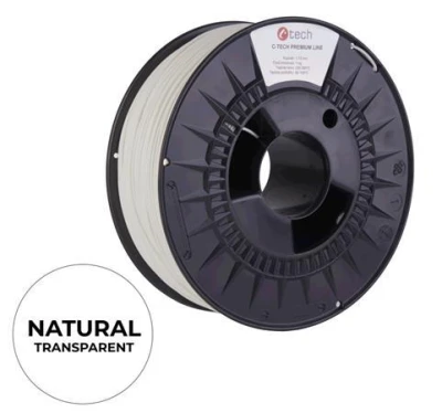 C-TECH tisková struna PREMIUM LINE ( filament ) , PLA, natural, 1,75mm, 1kg C-TECH tisková struna PREMIUM LINE ( filament ) , PLA, natural, 1,75mm, 1kg