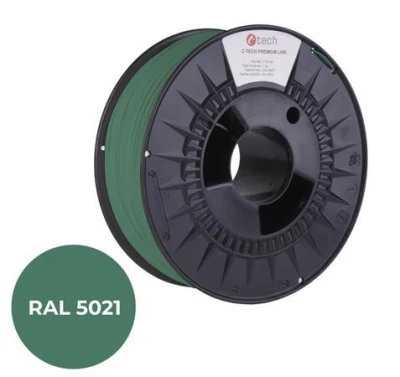 C-TECH tisková struna PREMIUM LINE ( filament ) , PLA, vodní modrá, RAL5021, 1,75mm, 1kg C-TECH tisková struna PREMIUM LINE ( filament ) , PLA, vodní modrá, RAL5021, 1,75mm, 1kg