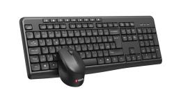 C-TECH WLKMC-04, bezdrátový set klávesnice s myší,ergonomický design,USB, CZ/SK,černá C-TECH WLKMC-04, bezdrátový set klávesnice s myší,ergonomický design,USB, CZ/SK,černá