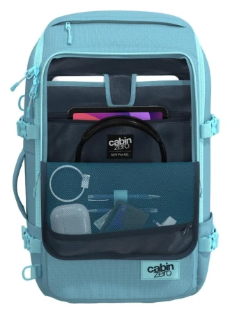 CabinZero Adv Pro 42L Maldives Blue batoh + kosmetická taštička zdarma