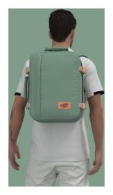 CabinZero Classic 28L Sage forest batoh