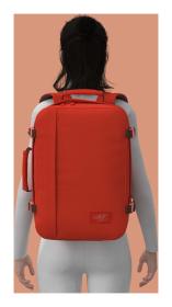 CabinZero Classic 36L Tomato festival batoh