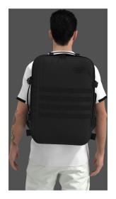CabinZero Military 44L Absolute Black batoh