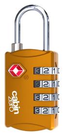 CabinZero TSA Travel Lock Orange Chill
