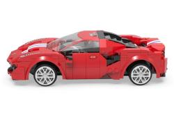 CaDA RC programovatelná stavebnice sportovní auto Red RAce Car 306 dílků