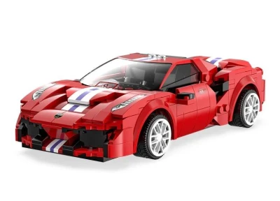 CaDA RC programovatelná stavebnice sportovní auto Red RAce Car 306 dílků