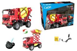 Michačka a auto se zvedací plošinou- stavebnice