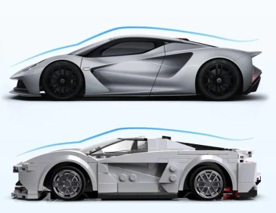 CaDA RC stavebnice sporťáku Lotus Evija 308 dílků