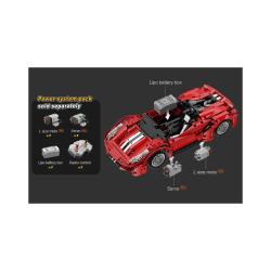 CaDA stavebnice sportovní vůz Red Devil 1126 dílků