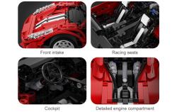 CaDA stavebnice sportovní vůz Red Devil 1126 dílků