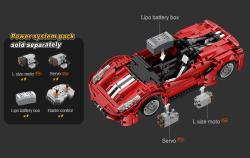 CaDA stavebnice sportovní vůz Red Devil 1126 dílků