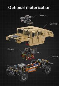 CaDA stavebnice vojenský HUMVEE 3935 dílků + sleva 300,- na příslušenství