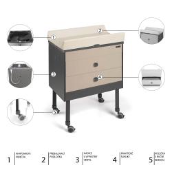 Cam Přebalovací komoda GROWI 2IN1 Col.C261
