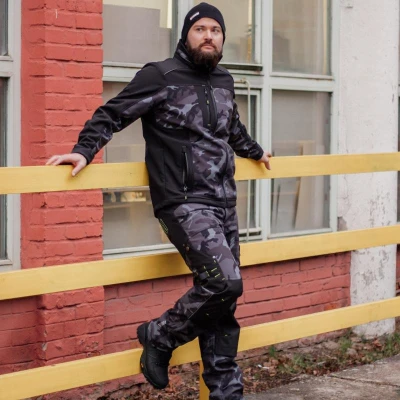 Bennon CAMOS Trousers black/grey